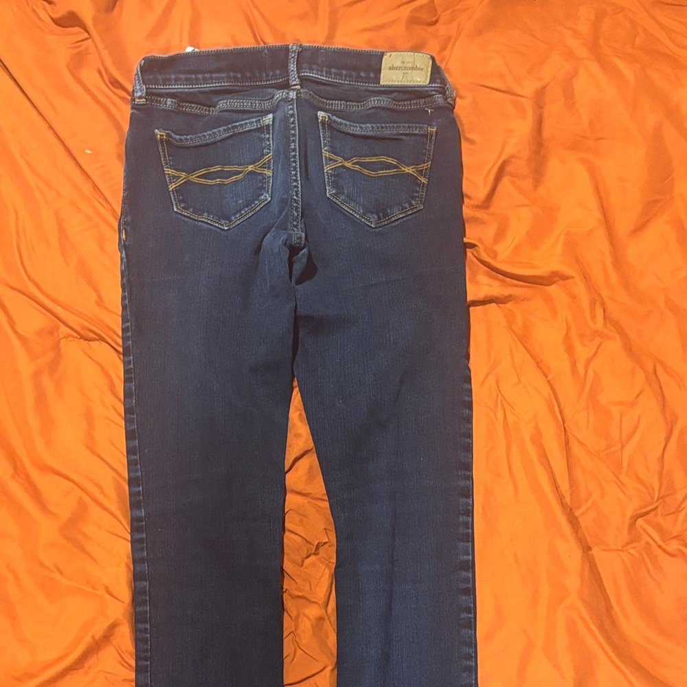 Abercrombie & Fitch Dark Blue Straight Leg Jeans